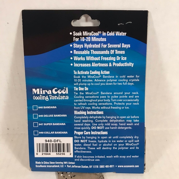 Cooling Bandana Heat Stress Gear MiraCool Set of 2 - Picture 4 of 16